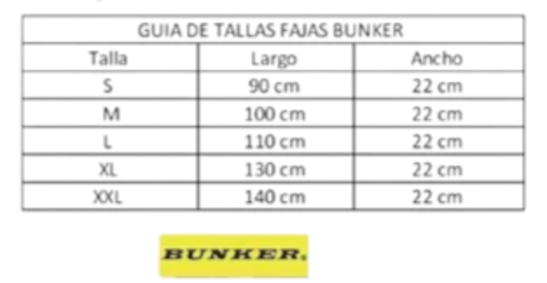 FAJA LUMBAR BUNKER - Imagen 2